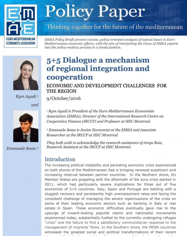 5+5 Dialogue A Mechanism Of Regional Integration And Cooperation