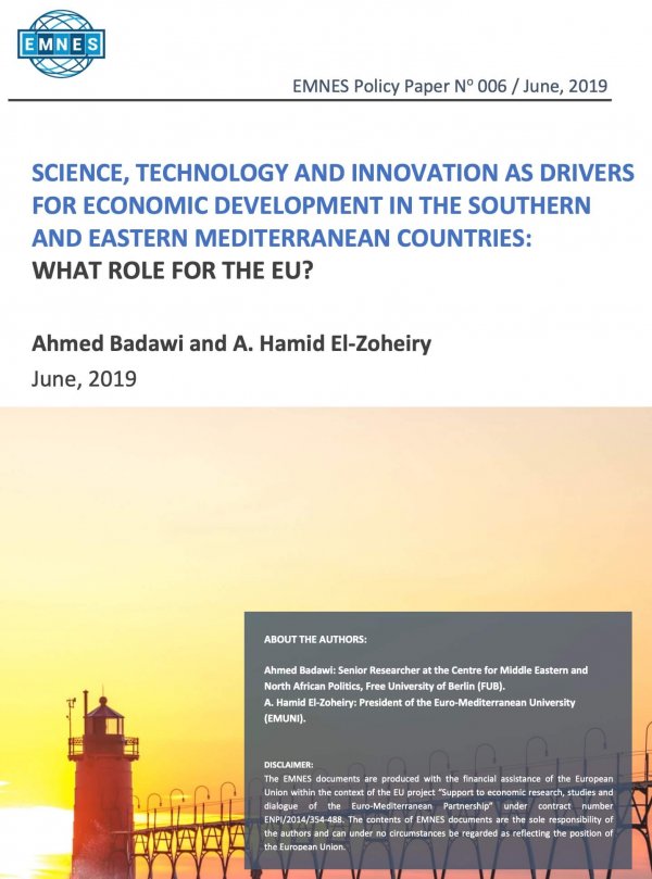 Science, Technology And Innovation As Drivers For Economic Development In The Southern And Eastern Mediterranean Countries: What Role For The Eu?